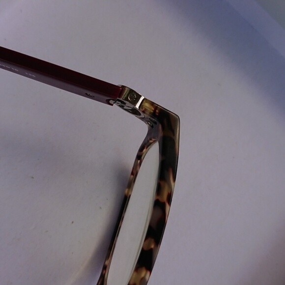 TORY BURCH Eyeglasses TY 2055 1476 Porchini Tortoise/Bordeaux 53MM - Frame Only - Picture 5 of 11
